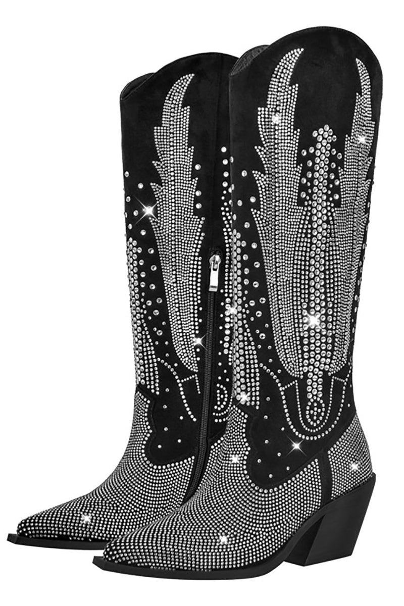 Damen Schuhe Damen Stiefel Mit Glitzer Zapaka Damen Strass