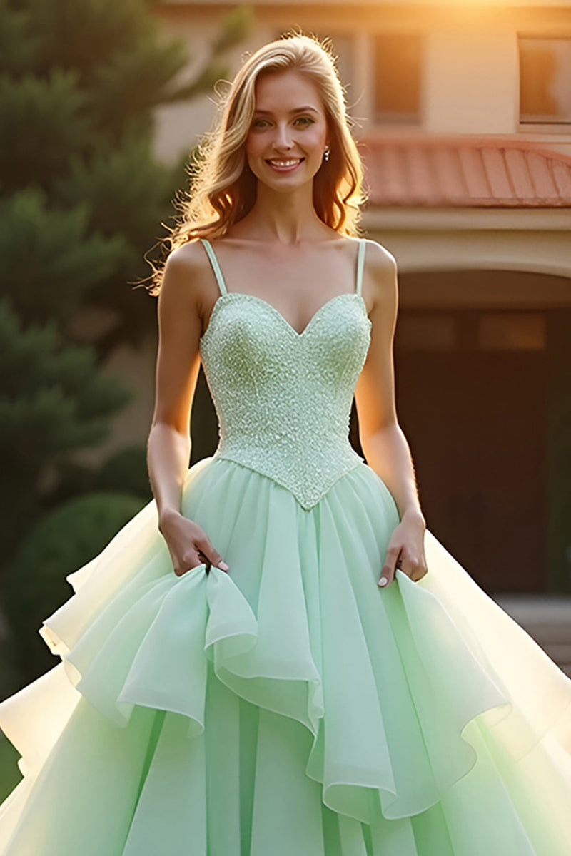 Prinzessin Ballkleid Grun