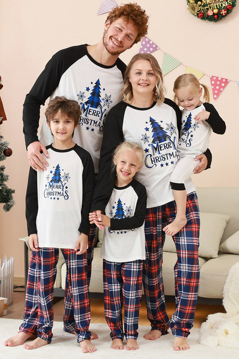 Produktbild von Generisch Weihnachtsoutfit Familie, Weihnachtspyjama Familie Set Weihnachts Schlafanzug Matching Lange Ärmel Bluse + Plaid Lange Hosen Herren Damen Kinder Baby Pyjama Weihnachtsschlafanzüge Familie