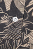 Laden Sie das Bild in den Galerie-Viewer, Braune Normale Passform Kragen Blätter bedrucktes Herren Poloshirt