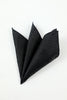 Laden Sie das Bild in den Galerie-Viewer, Schwarzer Jacquard Herren 5-teiliges Accessoire-Set Krawatte und Fliege Tasche Quadratische Blume Anstecknadel Krawatte Clip