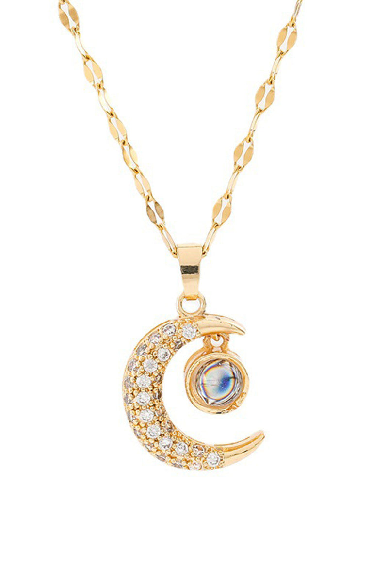 ZAPAKA Frauen Golden Moon Halskette – ZAPAKA DE