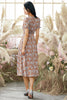 Laden Sie das Bild in den Galerie-Viewer, 1950er Polka Dots Elfenbein Kleid