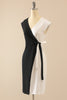 Laden Sie das Bild in den Galerie-Viewer, Weiß &amp; Schwarz Bodycon Kleid