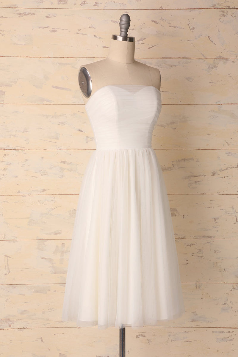 Laden Sie das Bild in den Galerie-Viewer, White Sweetheart Dress - ZAPAKA