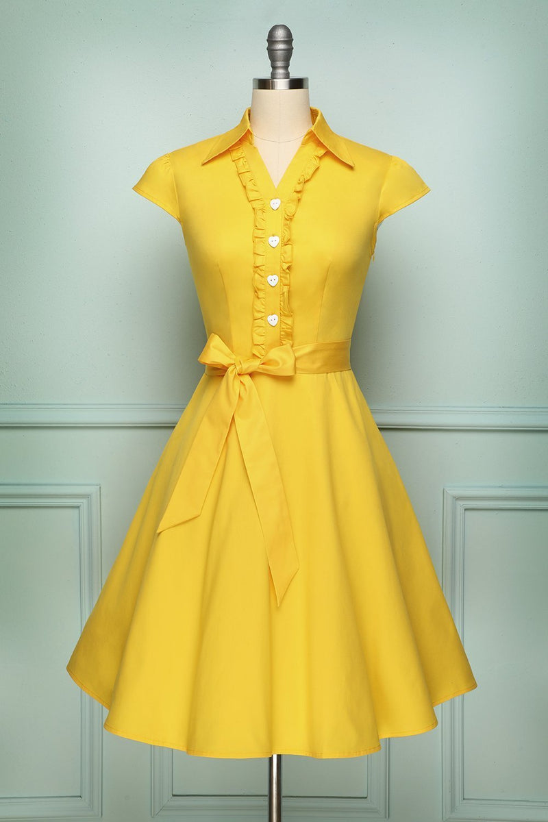 Laden Sie das Bild in den Galerie-Viewer, Yellow 1950s Swing - ZAPAKA