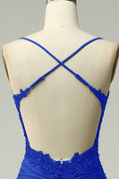 Laden Sie das Bild in den Galerie-Viewer, Meerjungfrau-Linie Rundhals Perlstickereien Neckholder Langes Ballkleid Dunkelgrünes