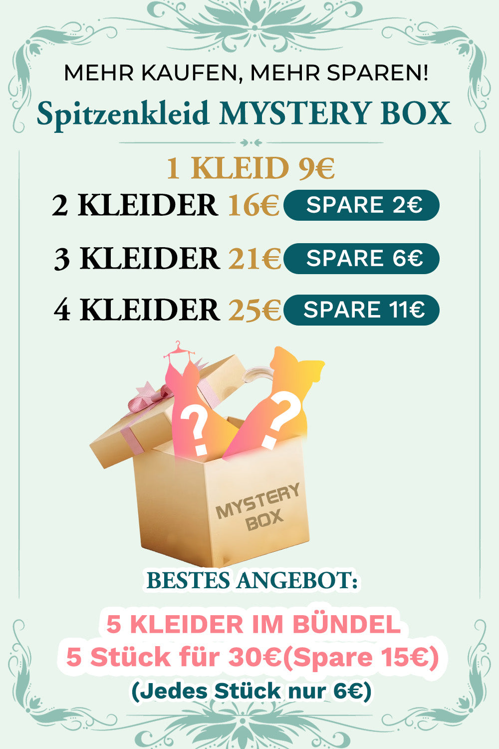 Spitzenkleid-Mystery-Box – Mehr Kaufen, Mehr Sparen