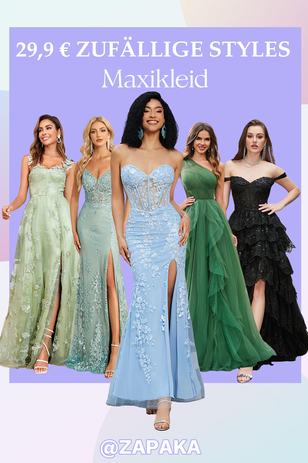 29,9€ Flash Sale – Zufälliges Ballkleid