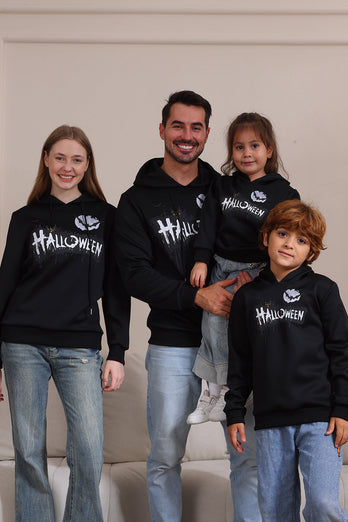 Familienset Schwarzes Langarm-Sweatshirt