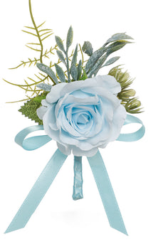 Elegante Blue Pearl Prom Handgelenk Corsage für Hochzeitsfeier