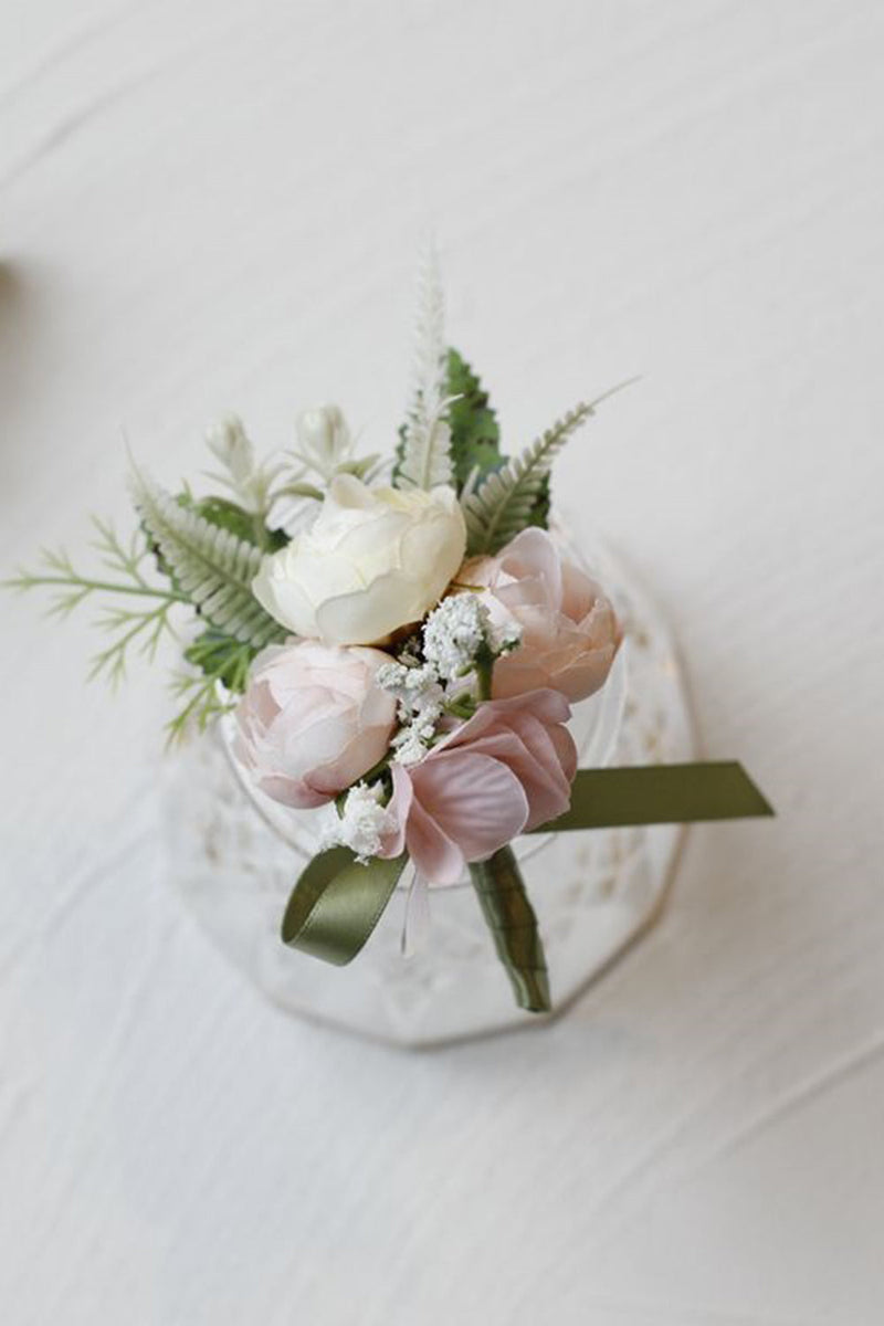 Laden Sie das Bild in den Galerie-Viewer, Romantische blaue Ball Handgelenk Corsage für Hochzeitsfeier