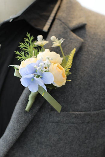 Romantische blaue Ball Handgelenk Corsage für Hochzeitsfeier