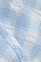 Laden Sie das Bild in den Galerie-Viewer, Blaues kariertes Neckholder Kleid aus den 1950er Jahren mit Schleife