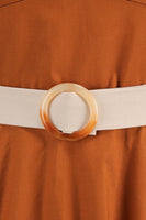 Laden Sie das Bild in den Galerie-Viewer, A Linie Blaues Neckholder Vintage Kleid aus den 1950er Jahren