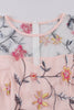 Laden Sie das Bild in den Galerie-Viewer, Blush A-Linie Rundhalsausschnitt Blumen bedruckt 1950er Jahre Kleid mit Ärmeln