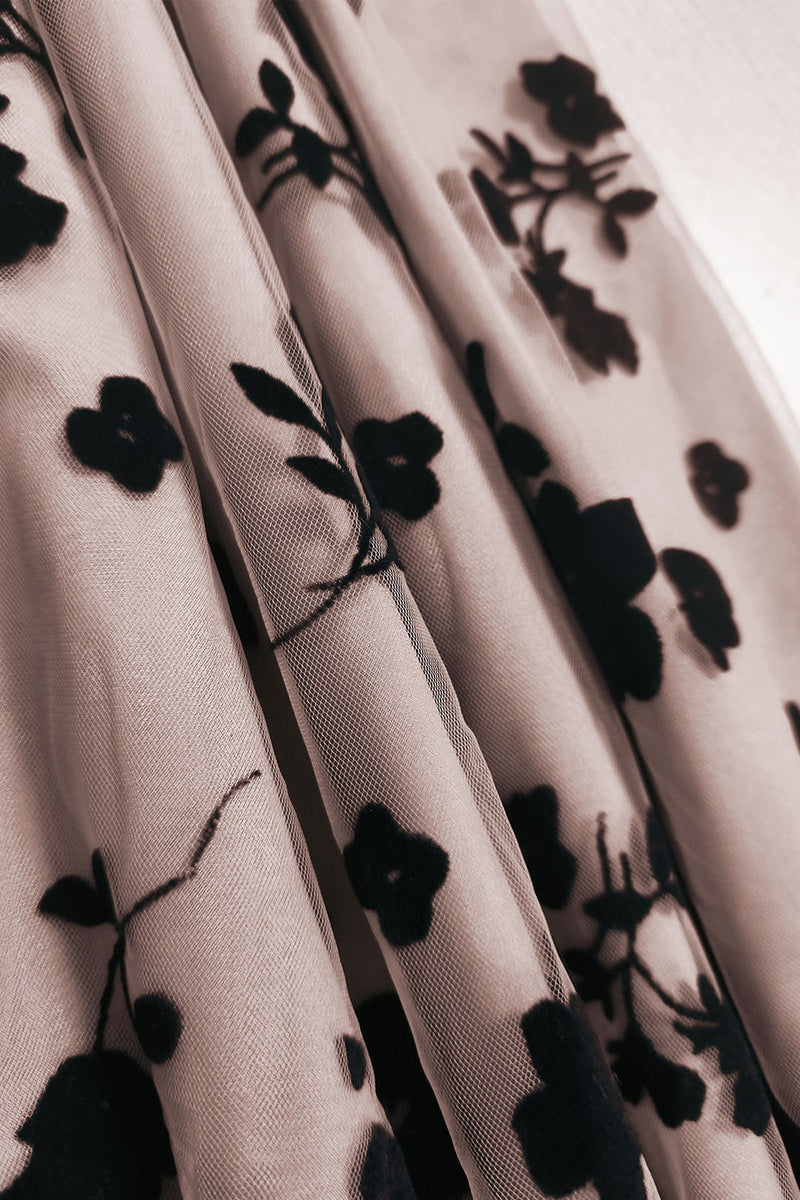 Laden Sie das Bild in den Galerie-Viewer, A-Linie Blush Pin Up Vintage Kleid mit Blumendruck