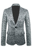 Laden Sie das Bild in den Galerie-Viewer, Goldener Jacquard Schal Revers Herren Blazer