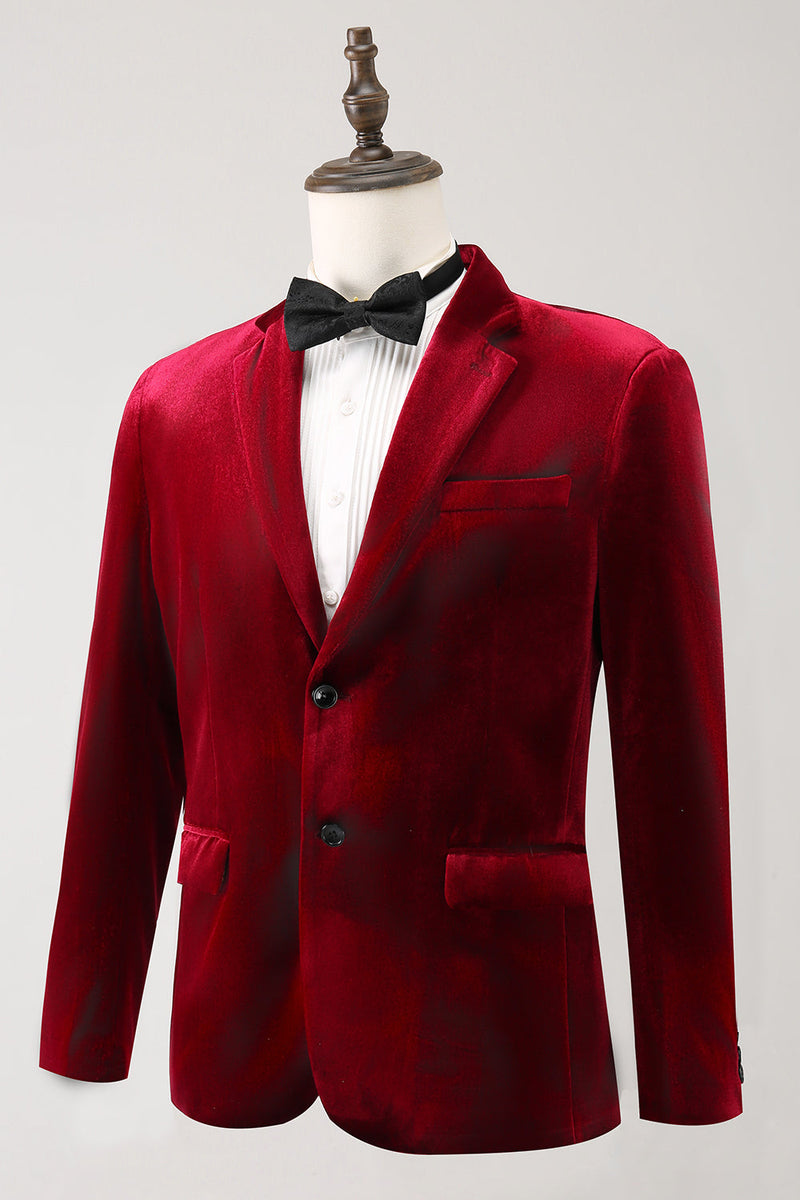 COOFANDY Herren-Samtblazer Mit Gekerbtem Revers – Smokingjacke Für Hochzeit, Party & Anlässe