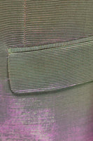 Laden Sie das Bild in den Galerie-Viewer, Lila Gelber Herren Ballblazer mit gekerbtem Revers