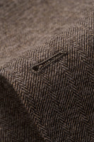 Laden Sie das Bild in den Galerie-Viewer, Braun 3-teiliger Herrenanzug Slim Fit Trauzeugenanzug