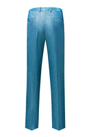 Laden Sie das Bild in den Galerie-Viewer, Glitzernder königsblauer einreihiger 2-teiliger Herren-Ballanzug