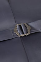 Laden Sie das Bild in den Galerie-Viewer, Graue 3-teilige Herrenanzüge mit Peak Revers