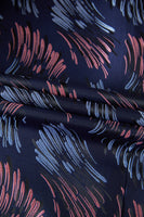 Laden Sie das Bild in den Galerie-Viewer, Dunkelblauer Jacquard 2 Stück Schal Revers Herrenanzüge