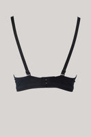 Laden Sie das Bild in den Galerie-Viewer, Elegantes schwarzes Crop-Top mit rotem Herz