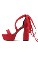 Laden Sie das Bild in den Galerie-Viewer, Damen Schwarze Stickerei Riemchen Klobiger Absatz Offene Zehe Sandalen Schuhe