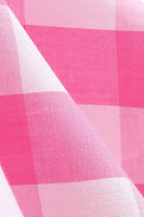 Laden Sie das Bild in den Galerie-Viewer, Schwarzes kariertes Vintage Kleid aus den 1950er Jahren mit V-Ausschnitt