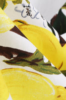 Laden Sie das Bild in den Galerie-Viewer, Blaues Vintage Kleid mit Blumendruck und quadratischem Ausschnitt aus den 1950er Jahren