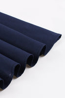 Laden Sie das Bild in den Galerie-Viewer, Einfaches burgunderrotes Vintage Kleid mit Reversausschnitt aus den 1950er Jahren