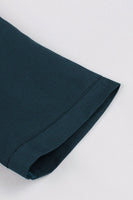 Laden Sie das Bild in den Galerie-Viewer, Einfaches burgunderrotes Vintage Kleid mit Reversausschnitt aus den 1950er Jahren