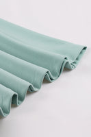 Laden Sie das Bild in den Galerie-Viewer, Grüne Rüschen Kurzärmeliges Retro Kleid aus den 1950er Jahren