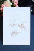 Laden Sie das Bild in den Galerie-Viewer, Einfache Einladungskarten mit Blumendruck