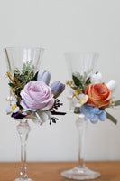 Laden Sie das Bild in den Galerie-Viewer, Aprikose Handgelenk Corsage Herren Boutonniere für die Hochzeit