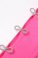 Laden Sie das Bild in den Galerie-Viewer, Fuchsia Peak Revers Damen Blazer mit Perlengürtel