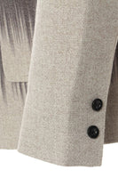 Laden Sie das Bild in den Galerie-Viewer, Grauer Blazer mit gekerbtem Revers für Damen