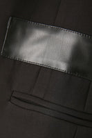 Laden Sie das Bild in den Galerie-Viewer, Schwarzer einreihiger Damenblazer mit gekerbtem Revers