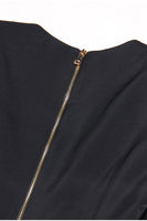 Laden Sie das Bild in den Galerie-Viewer, Schwarzer Slim Fit Langer Damenblazer mit V-Ausschnitt