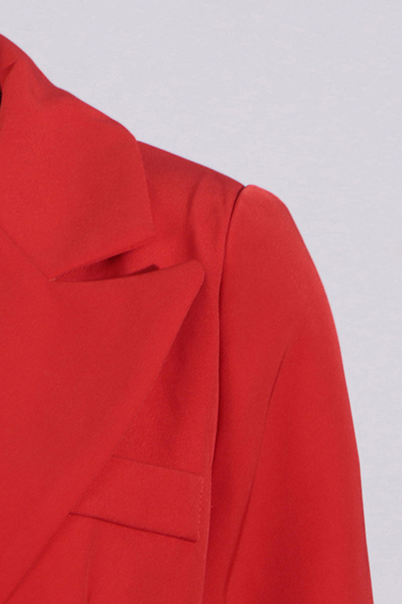 Damen Blazer Set Mit Bleistiftrock - Zweireihige Jacke Im Business Look