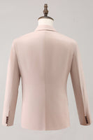 Laden Sie das Bild in den Galerie-Viewer, Elfenbein Peak Revers 3-teilige Ballanzüge mit einem Knopf