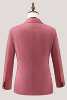 Laden Sie das Bild in den Galerie-Viewer, Koralle gekerbtes Revers 3-teilige einreihige Herren Ballanzüge