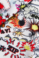 Laden Sie das Bild in den Galerie-Viewer, Weißer Graffiti Zweireihiger 2-teiliger Herrenanzug