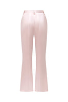 Laden Sie das Bild in den Galerie-Viewer, Grau Rosa Peak Revers Satin Slim Fit Damen Anzüge