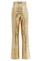 Laden Sie das Bild in den Galerie-Viewer, Glitzernde goldene Revers Pailletten Frauen Party Anzüge