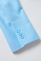 Laden Sie das Bild in den Galerie-Viewer, Blue Peak Revers 2-teilige Damenanzüge mit Gürtel