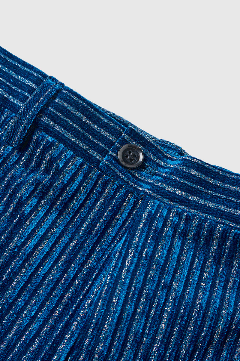 Laden Sie das Bild in den Galerie-Viewer, Tintenblau Kerbrevers Streifen Damen Partyanzüge