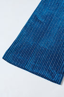 Laden Sie das Bild in den Galerie-Viewer, Tintenblau Kerbrevers Streifen Damen Partyanzüge